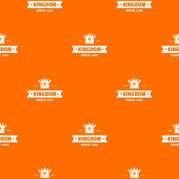 Kingdom pattern vector orange Stockillustratie