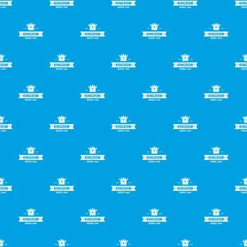 Kingdom pattern vector seamless blue Stock Illustration