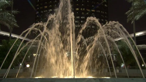 The Kingdom tower at night. Stock Footage 120059960