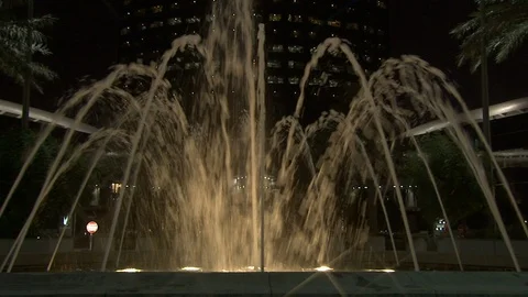 The Kingdom tower at night. Stock Footage 120060944