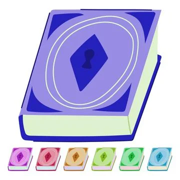 Kingdoms fantasy book vector cartoon graphic Stock Illustration