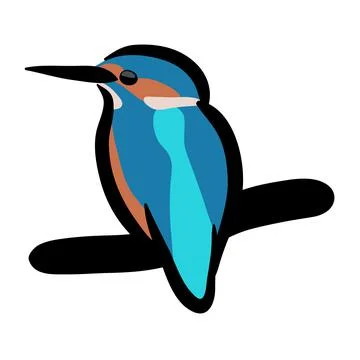 Kingfisher Stock Illustration