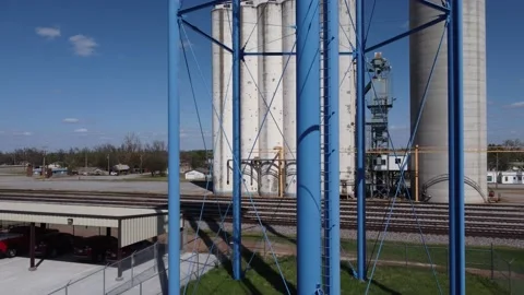 Kingfisher Water Tower Stock Footage 180396206