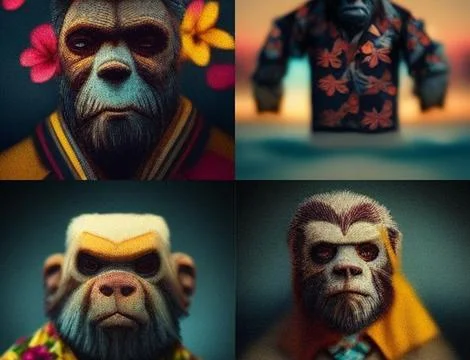 Kingkong nft design  Stock-Illustration