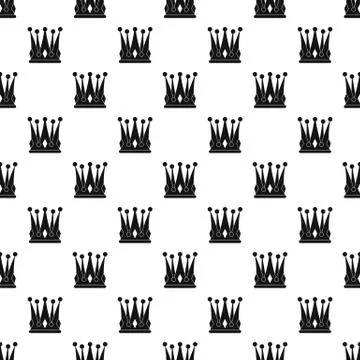 Kingly crown pattern vector Illustrazione stock