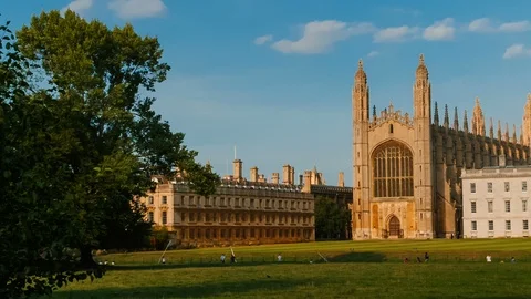 Kings College, Cambridge, England, UK Stock Footage