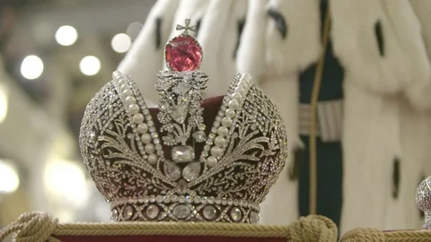 King's Crown Close Up Stock Footage 94354399