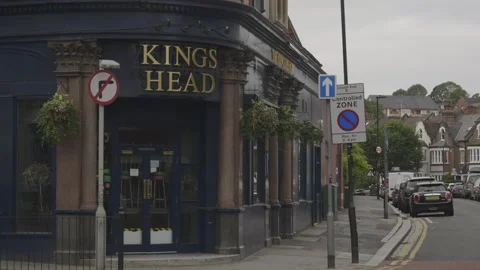 Kings Head Pub, Crouch End 01 Stock Footage 134326156