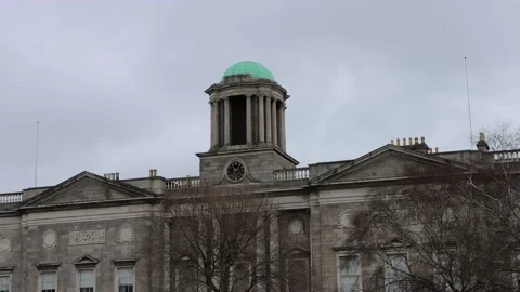 King's Inn building during the cloudy afternoon in Dublin Stock Footage 234012070