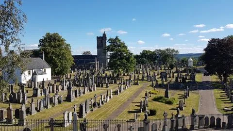 Kings Knot Haining Path Stirling Stock Photos