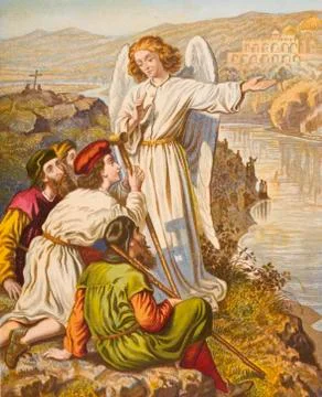 The King's Message To Tender Conscience. From The Book The Pilgrim's Progress Stock Photos
