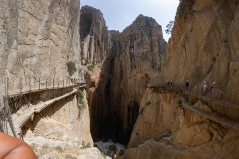 The king's path in Malaga Stock Photos