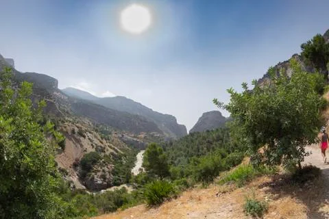 The king's path in Malaga Stock Photos