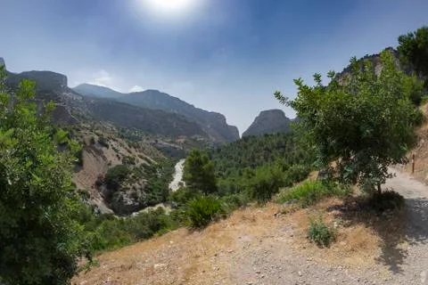 The king's path in Malaga Stock Photos