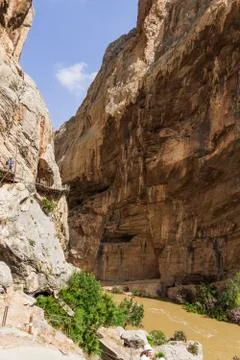 The king's path in navarra Stock Photos