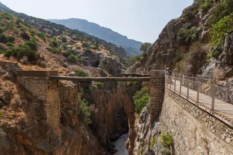 The king's path in navarra Stock Photos