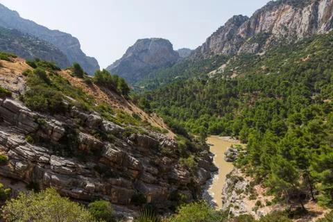 The king's path in navarra Stock Photos