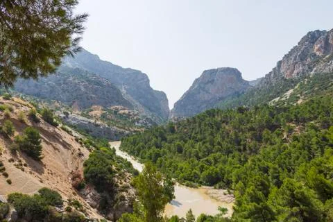 The king's path in navarra Stock Photos