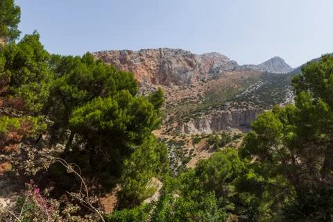 The king's path in navarra Stock Photos