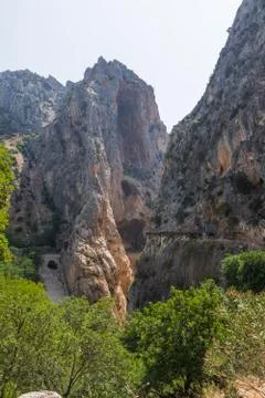 The king's path in navarra Stock Photos