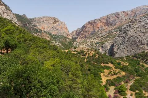 The king's path in navarra Stock Photos