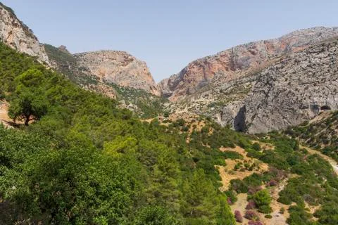 The king's path in navarra Stock Photos