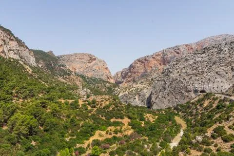 The king's path in navarra Stock Photos