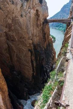 The king's path in navarra Stock Photos