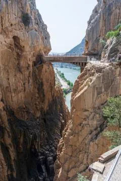 The king's path in navarra Stock Photos