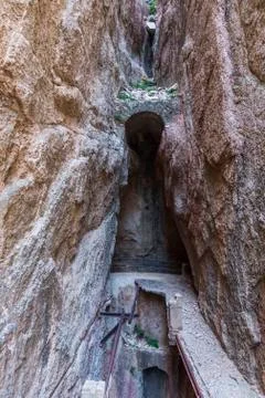 The king's path in navarra Stock Photos