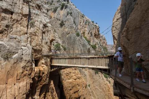 The king's path in navarra Stock Photos