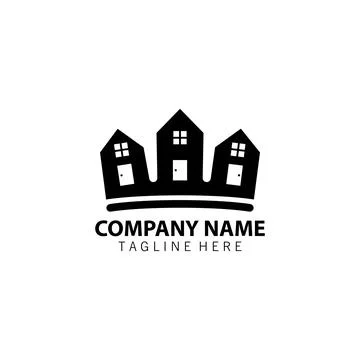 King's property logo design vector Stock Illustration