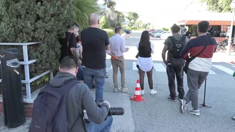 The kings of Spain visit Queen Sofia, who is recovering from a urinary infection Stock Footage 271680028