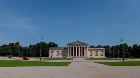 King's square in munich Stock Footage 12160024