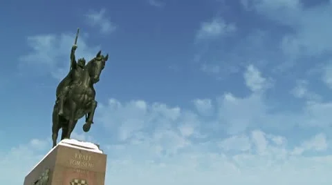King's Tomislav statue Stock Footage 10763100