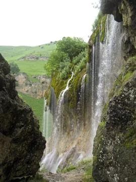 Kings' watrefall. 77 strings Stock Photos