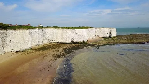 KIngsgate Bay in Kent. UK Stock Footage 77953630