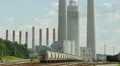 Kingston Fossil Plant Rail Yard Establishing Shot 1 HD Footage