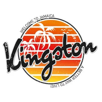 Kingston. Retro Typeface. Vector Illustration. t-shirt design vector Stock Illustration