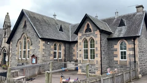 Kingussie Primary School, Scottish Highlands Video stock 280796698