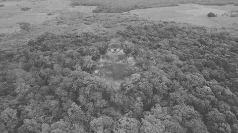 Kinichna Drone B&amp;W Stock Footage 228671809