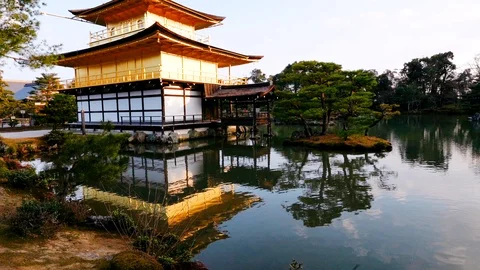 Kinkakuji Templa Stock Footage 105053565