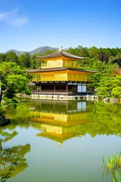 Kinkakuji Temple in Kyoto, Japan Stock Photos