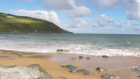 Kinnagoe Beach Donegal 스톡 동영상 219980369