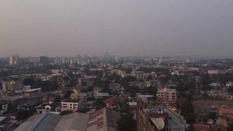 Kinshasa Congo Drone 스톡 동영상 201244447
