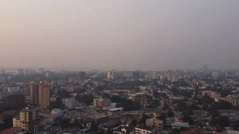 Kinshasa Congo Drone Stock Footage 201244460