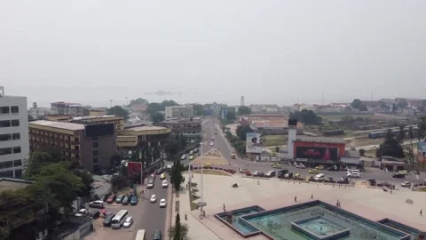 Kinshasa Congo Drone 스톡 동영상 201244466