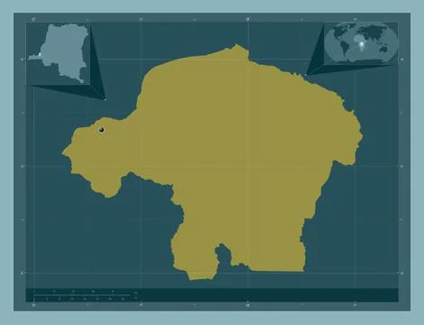 Kinshasa, Democratic Republic of the Congo. Solid color shape Stock Illustration