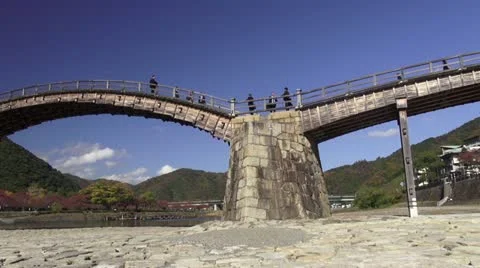 Kintaikyo Bridge Stock Footage 20641273