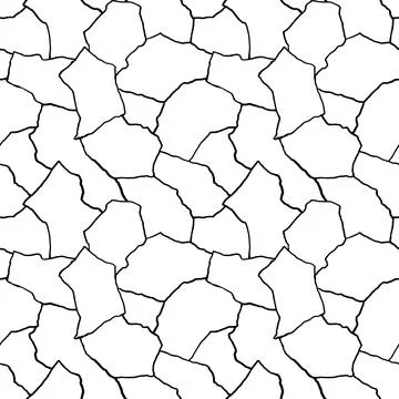 Kintsugi art seamless pattern of splinters and different shards fragments wit Stock Illustration